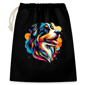 Bouvier bernois Grand Chien de berger - Sac cadeau 40 x 50 cm - noir - Devant