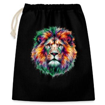 Lion - Gift Bag 40 x 50 cm - black - Front