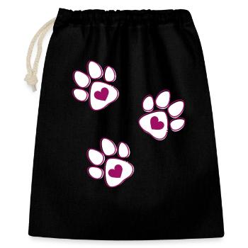 Stylized heart legs - Gift Bag 40 x 50 cm - black - Front