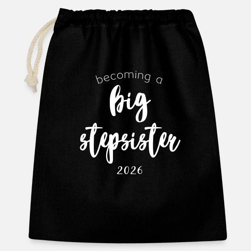Big Stepsister 2026 - Gift Bag 40 x 50 cm - black