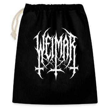 Ville préférée de Weimar Art Black Metal - Sac cadeau 40 x 50 cm - noir - Devant