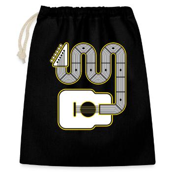 Geometric Guitar - Gift Bag 40 x 50 cm - black - Front