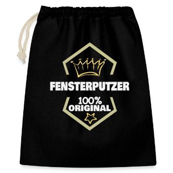 Le nettoyeur de vitres comme travail - Sac cadeau 40 x 50 cm - noir - Devant