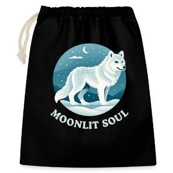 Wolf of the Moonlit Night - Gift Bag 40 x 50 cm - black - Front