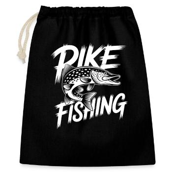 Predatory Pike - Gift Bag 40 x 50 cm - black - Front