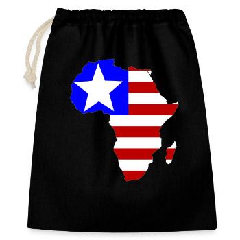 Liberia_Flagge_Afrika - Sac cadeau 40 x 50 cm - noir - Devant