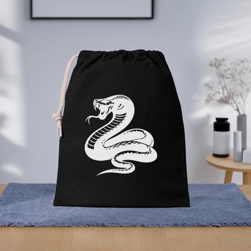 Silhouette du python serpent Sac cadeau 40 x 50 cm