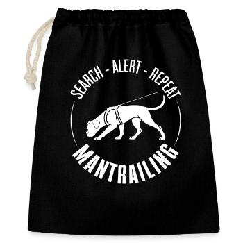 Boxer Mantrailing Dog Sport Search Dogs Wilsigns - Gift Bag 40 x 50 cm - black - Front
