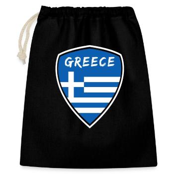 Grèce Armoiries / Cadeau Athènes Pirée - Sac cadeau 40 x 50 cm - noir - Devant