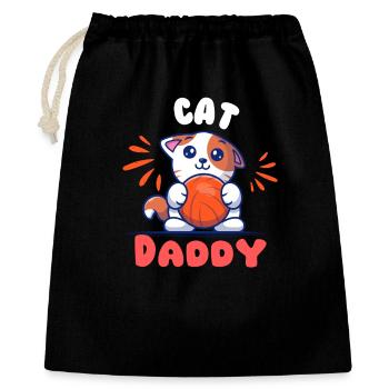 Chaton Tendre Avec Balle Orange - Sac cadeau 40 x 50 cm - noir - Devant