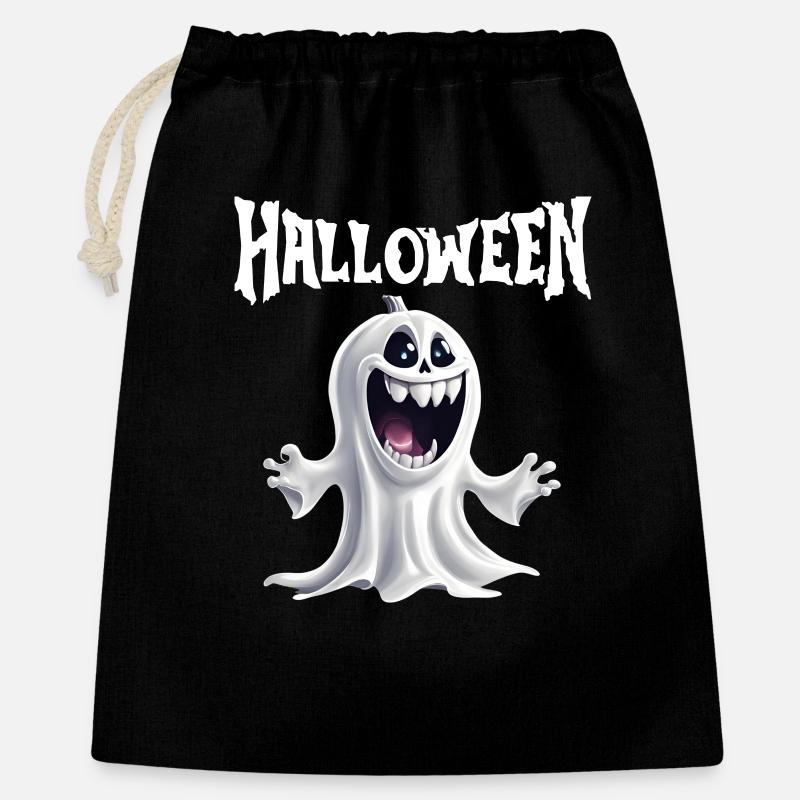 Halloween, Ghost, Celebrate Halloween - Gift Bag 40 x 50 cm - black