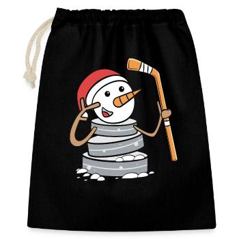 Para Handicap Eishockey - Geschenkbeutel aus Baumwolle (40 x 50 cm) - Schwarz - Vorne