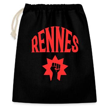 Rennes - Geschenkbeutel aus Baumwolle (40 x 50 cm) - Schwarz - Vorne