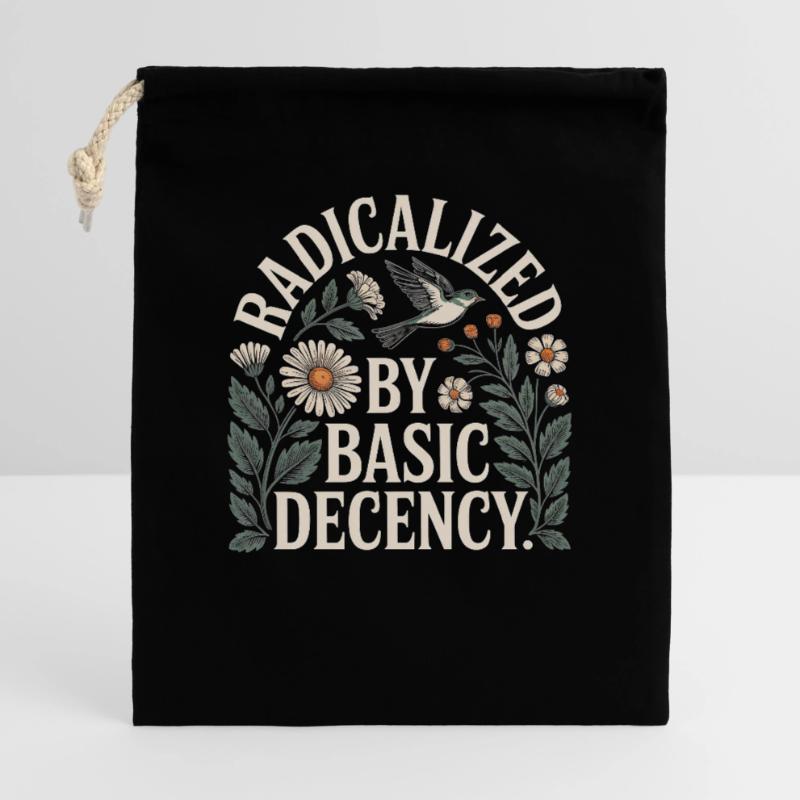 Radicalized Basic Decency Shirt for Social Values Gift Bag 40 x 50 cm