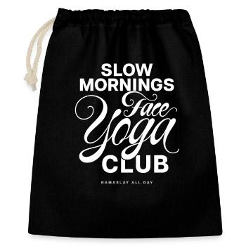 Slow Mornings Face Yoga Club - Gift Bag 40 x 50 cm - black - Front