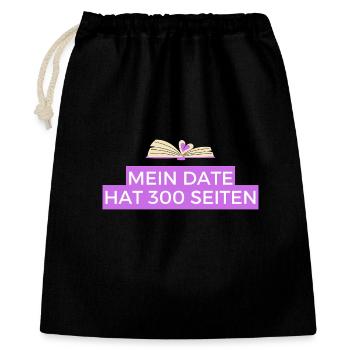 Mon rendez-vous a 300 pages - Sac cadeau 40 x 50 cm - noir - Devant