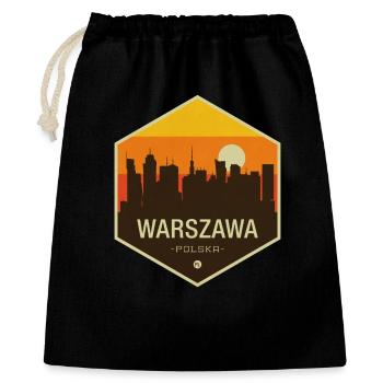 Horizon de Varsovie - Sac cadeau 40 x 50 cm - noir - Devant
