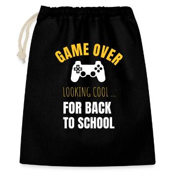 Start of school - Gift Bag 40 x 50 cm - black - Front