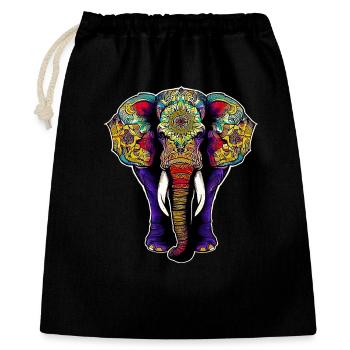 Elephant - Gift Bag 40 x 50 cm - black - Front