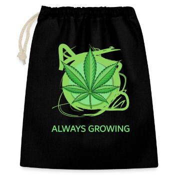 Always Growing - Gift Bag 40 x 50 cm - black - Front