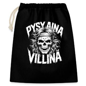 Conception du crâne sauvage - Sac cadeau 40 x 50 cm - noir - Devant