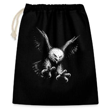Pygargue à queue blanche - Sac cadeau 40 x 50 cm - noir - Devant