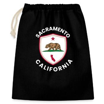 California Bears in Shield Flag - Gift Bag 40 x 50 cm - black - Front