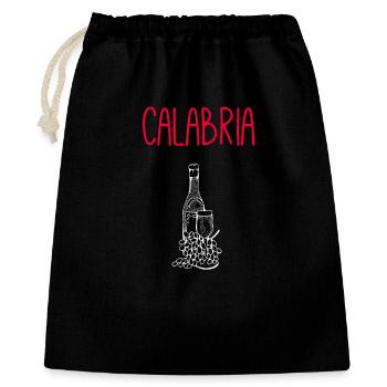 Wine connoisseurs from Calabria – Exclusive souvenir - Gift Bag 40 x 50 cm - black - Front