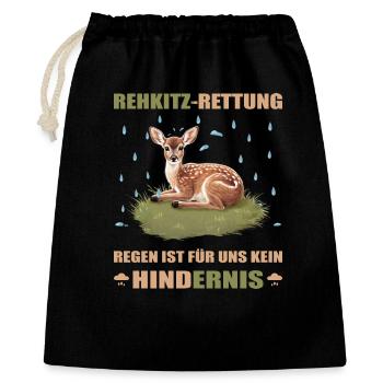 Fawn rescue - Gift Bag 40 x 50 cm - black - Front