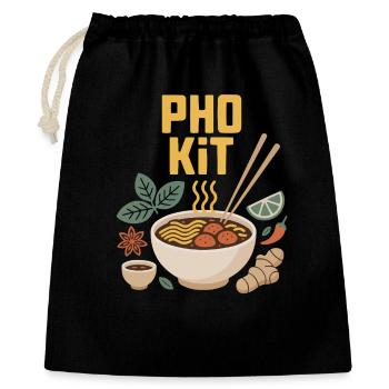 Pho Kit Mix - Geschenkbeutel aus Baumwolle (40 x 50 cm) - Schwarz - Vorne