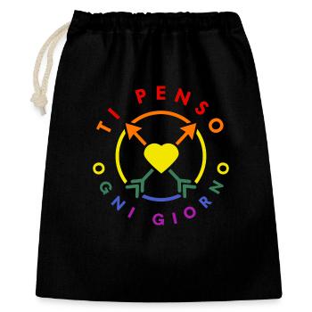 TI PENSO OGNI GIORNO - Sac cadeau 40 x 50 cm - noir - Devant