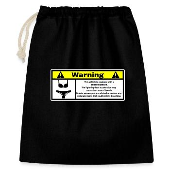 Automotive Warning - Gift Bag 40 x 50 cm - black - Front