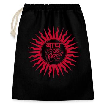 Red tiger in India - Gift Bag 40 x 50 cm - black - Front