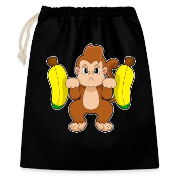 Monkey Bodybuilder Barbell Bodybuilding - Gift Bag 40 x 50 cm - black - Front