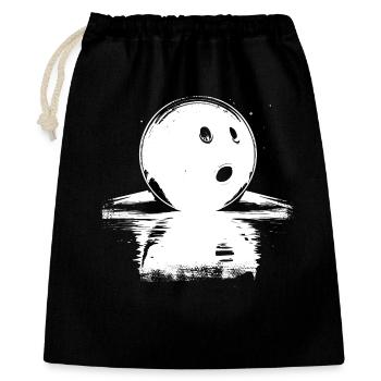 Croquis de boule de bowling - Sac cadeau 40 x 50 cm - noir - Devant