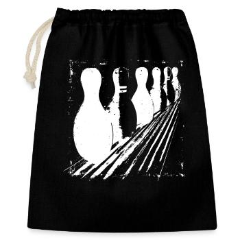 Bowling Pins - Gift Bag 40 x 50 cm - black - Front
