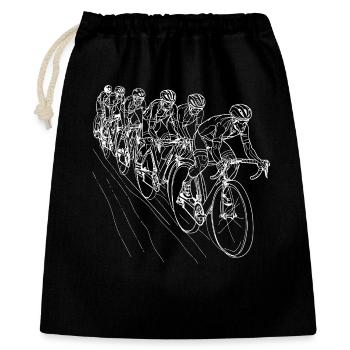 Cyclist Line Art - Gift Bag 40 x 50 cm - black - Front