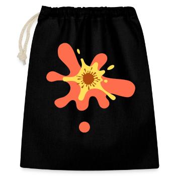 Colour Blot Splatter Orange-Yellow - Gift Bag 40 x 50 cm - black - Front
