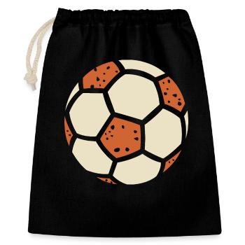 Graphisme rétro football – Sport Design - Sac cadeau 40 x 50 cm - noir - Devant
