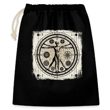 OVNI Ancient Alien Geometry Human Design Chemise - Sac cadeau 40 x 50 cm - noir - Devant