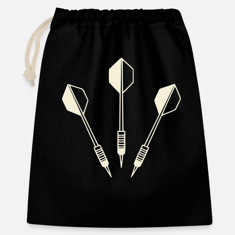 Trois Fléchettes - Set de Fléchettes - Sac cadeau 40 x 50 cm - noir