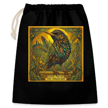 Blackbird, the Magician - Gift Bag 40 x 50 cm - black - Front