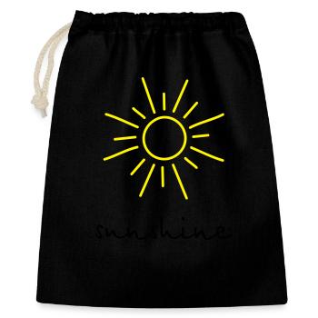 sunshine Sun - Gift Bag 40 x 50 cm - black - Front