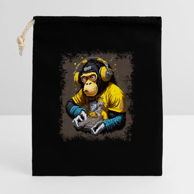 DJ Monkey Sac cadeau 40 x 50 cm