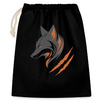 Grey Fox | Orange Fox - Gift Bag 40 x 50 cm - black - Front