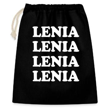Lenia comme nom - Sac cadeau 40 x 50 cm - noir - Devant