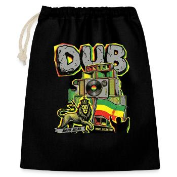 Dub Reggae Stein - Geschenkbeutel aus Baumwolle (40 x 50 cm) - Schwarz - Vorne