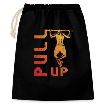 Silhouette de traction en dégradé - Sac cadeau 40 x 50 cm - noir - Devant