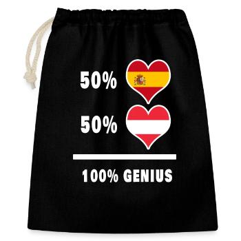 L'Autriche et l'Espagne brillant/cadeau - Sac cadeau 40 x 50 cm - noir - Devant