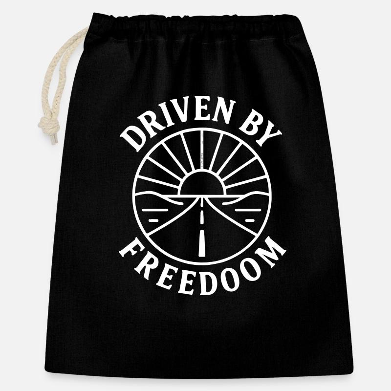 Animés par la liberté - Sac cadeau 40 x 50 cm - noir